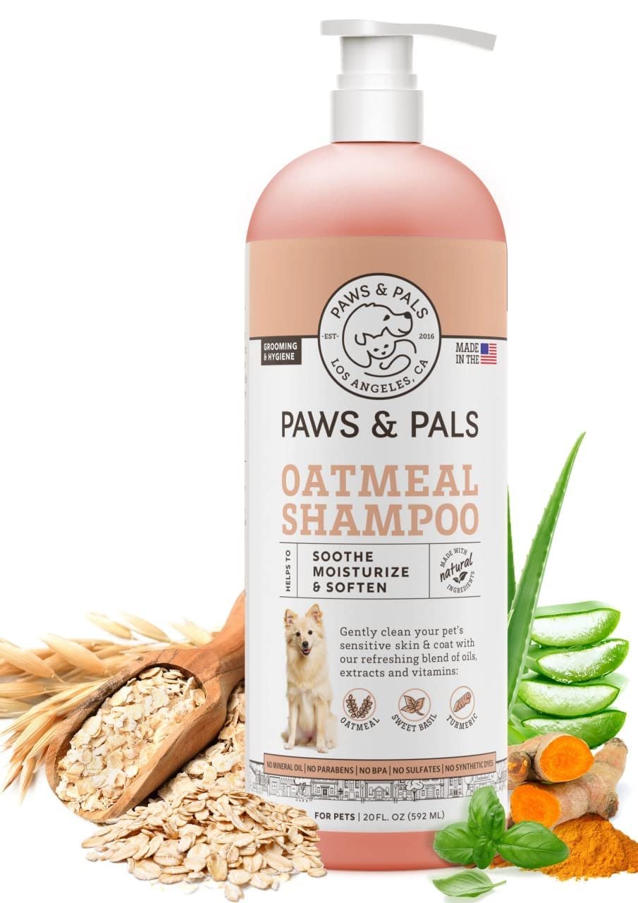 Paws & Pals Natural Oatmeal Dog Shampoo and Conditioner: Best For Dogs With Allergies