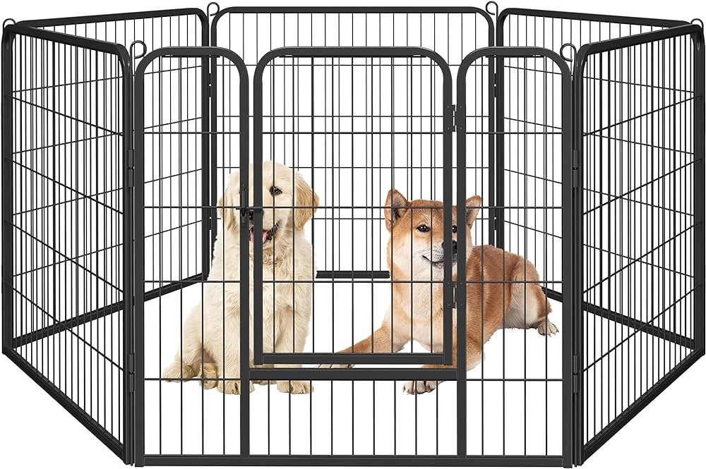 Yaheetech Heavy Duty Foldable Metal Pet Fence: Best Budget