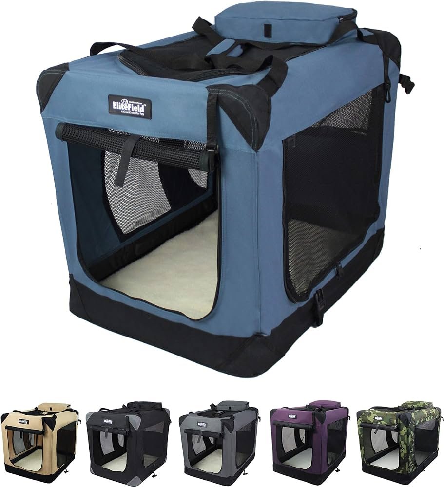 EliteField 3-Door Folding Soft Dog Crate: Best Collapsible